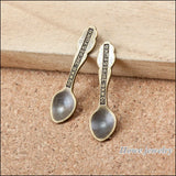 170pcs Vintage Spoon Pendant Charms for Jewelry Making