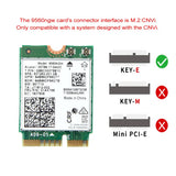 1730Mbps Dual Band Wireless AC 9560 Desktop Kit Bluetooth 5.0