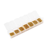 1750Pcs Jewelry Findings Set Crimp Stopper Spacer Beads DIY Bracelet Necklace