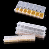 1750Pcs Mixed Ball Crimp End Beads for DIY Jewelry Making