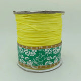 175Yd 1.5mm Yellow Nylon Beading Thread For Macrame Bracelet