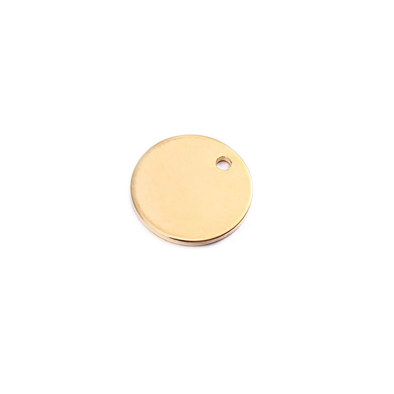20PCS Brass Round Disk End Charms Earrings Findings Wholesales