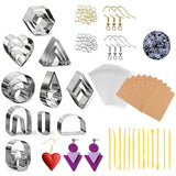 178PCS Polymer Clay Earring Cutter Stainless Steel Mold DIY Earrings