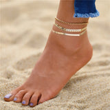 Bohemian Butterfly Chain Anklets Set For Women