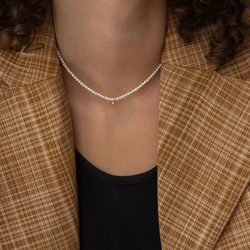 Pearl Choker Necklace Bridal Jewelry