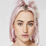 Crystal Geometric Circle Hoop Earrings for Women - Party Jewelry Gift