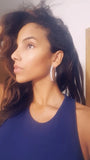 Crystal Geometric Circle Hoop Earrings for Women - Party Jewelry Gift