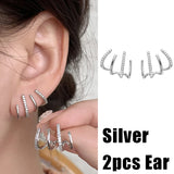 Pearl Butterfly Ear Clips Metal Plated Earring Claw for Women