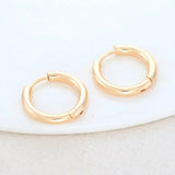 14K Brass Round Earrings Hoops High Jewelry Findings
