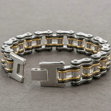 17MM Stainless Steel Motorcycle Chain Bracelet for Men