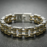 17MM Stainless Steel Motorcycle Chain Bracelet for Men