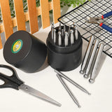 17Pcs Dapping Doming Punch Block Set 2-18mm Stainless Steel Jewelry Making Tools