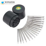 17Pcs Dapping Doming Punch Block Set 2-18mm Stainless Steel Jewelry Making Tools