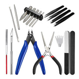 17Pcs Metal Puzzle Tool Set Shape Bending Pliers for 3D Metal Jigsaw Puzzles