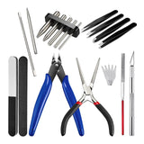 17Pcs Metal Puzzle Tool Set Shape Bending Pliers for 3D Metal Jigsaw Puzzles