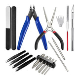 17Pcs Metal Puzzle Tool Set Pliers DIY Shape Bending Craft Sodlering