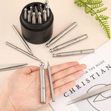 17Pcs Stainless Steel Dapping Block Set for Metal Forming Jewelry Making