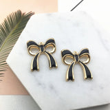17X19MM Glazing KC Alloy Bowknot Earring Necklace Pendants