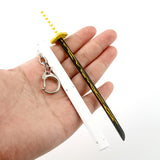 Anime Demon Slayer Sword Keychain Cosplay Katana Ghost Blade Keyrings
