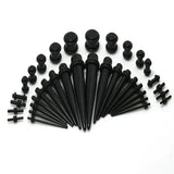 17colors 36pcs Ear Taper & Plug Stretching Kit Flesh Tunnel Ear Gauges
