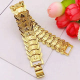 17mm Wide Heart Link Chain Bracelet Men Women Jewelry