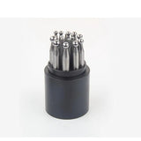 17pcs Steel Jewelry Dapping Punches Jewelry Making Tools Kit