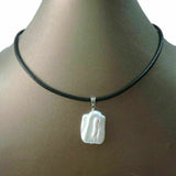 Baroque Freshwater Pearl Pendant Necklace Men Reiki Healing Stainless