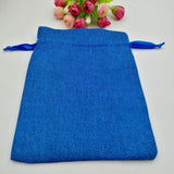 10pcs Ribbon Jute Bag Gift Bags For Jewelry Pouches Wedding Christmas Sack Bag