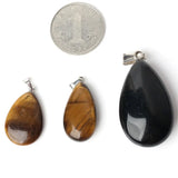 20PCS Opalite Jaspers Sandstone Quartz Pendants Jewelry Making