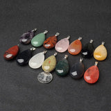 20PCS Opalite Jaspers Sandstone Quartz Pendants Jewelry Making