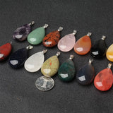 20PCS Opalite Jaspers Sandstone Quartz Pendants Jewelry Making