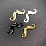 Vintage 17x43mm Mustache Pendant Charm DIY Supplies