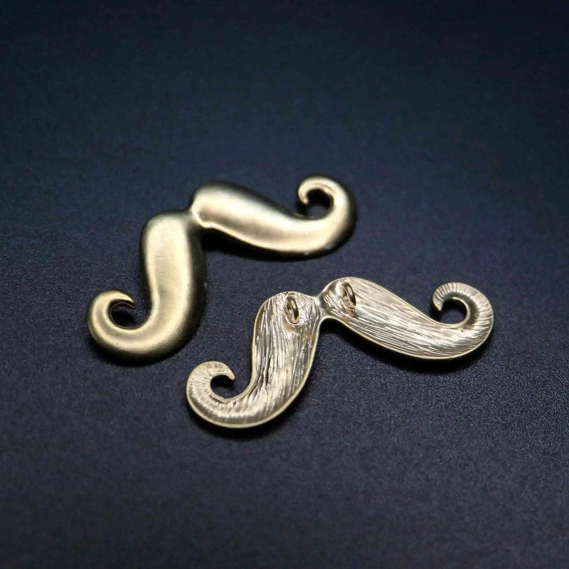 Vintage 17x43mm Mustache Pendant Charm DIY Supplies