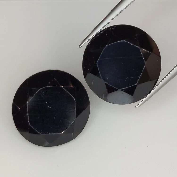 18.14ct Spinel Round Cut 12mm 2pc