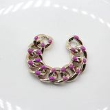 UV Electroplating Oil Drop Punk Chain Key Chain DIY Accessories