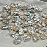18-19mm Natural Freshwater Pearl Large Petal Beads for DIY Jewelry Making