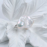 18-19mm Purple Baroque Pearl Ring