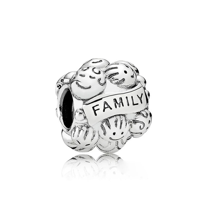 925 Sterling Silver Ladies Logo Charm Jewelry Gift Cartoon Charm