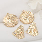 14K Plated Brass Charms Pendants Jewelry Making Supplies
