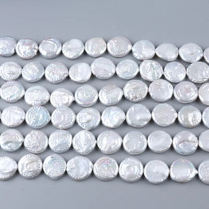 Coin Pearl Freshwater Pearls String Strands For Jewelry Making