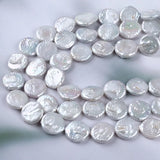 Coin Pearl Freshwater Pearls String Strands For Jewelry Making
