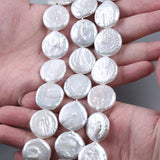 Coin Pearl Freshwater Pearls String Strands For Jewelry Making