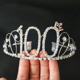 Crystal Rhinestone Tiara Princess Crown Hairband Headdress