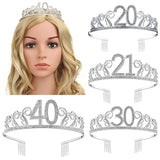 Rhinestone Crystal Princess Crown Birthday Tiara for Women Girls
