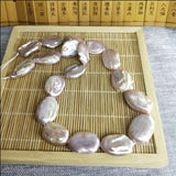 Natural Fresh Water Baroque Nuclear Wrinkled Coin Pearl Bead Jewelry Beads