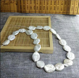 Natural Fresh Water Baroque Nuclear Wrinkled Coin Pearl Bead Jewelry Beads