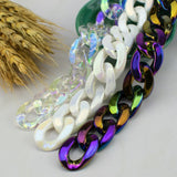 Acrylic Link Bead Twisted Link Beads DIY Sewing Supplies Hat Handbag Chain