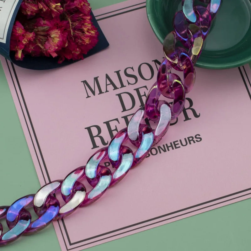Acrylic Link Bead Twisted Link Beads DIY Sewing Supplies Hat Handbag Chain
