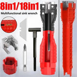 Sink Faucet Wrench Plumbing Repair Tool Anti-Slip Handle Double Head Wrench