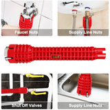 Sink Faucet Wrench Plumbing Repair Tool Anti-Slip Handle Double Head Wrench
